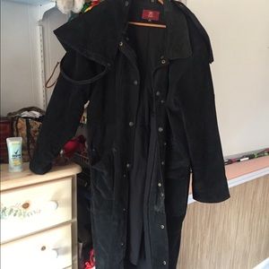 Z&Z leather duster with cape